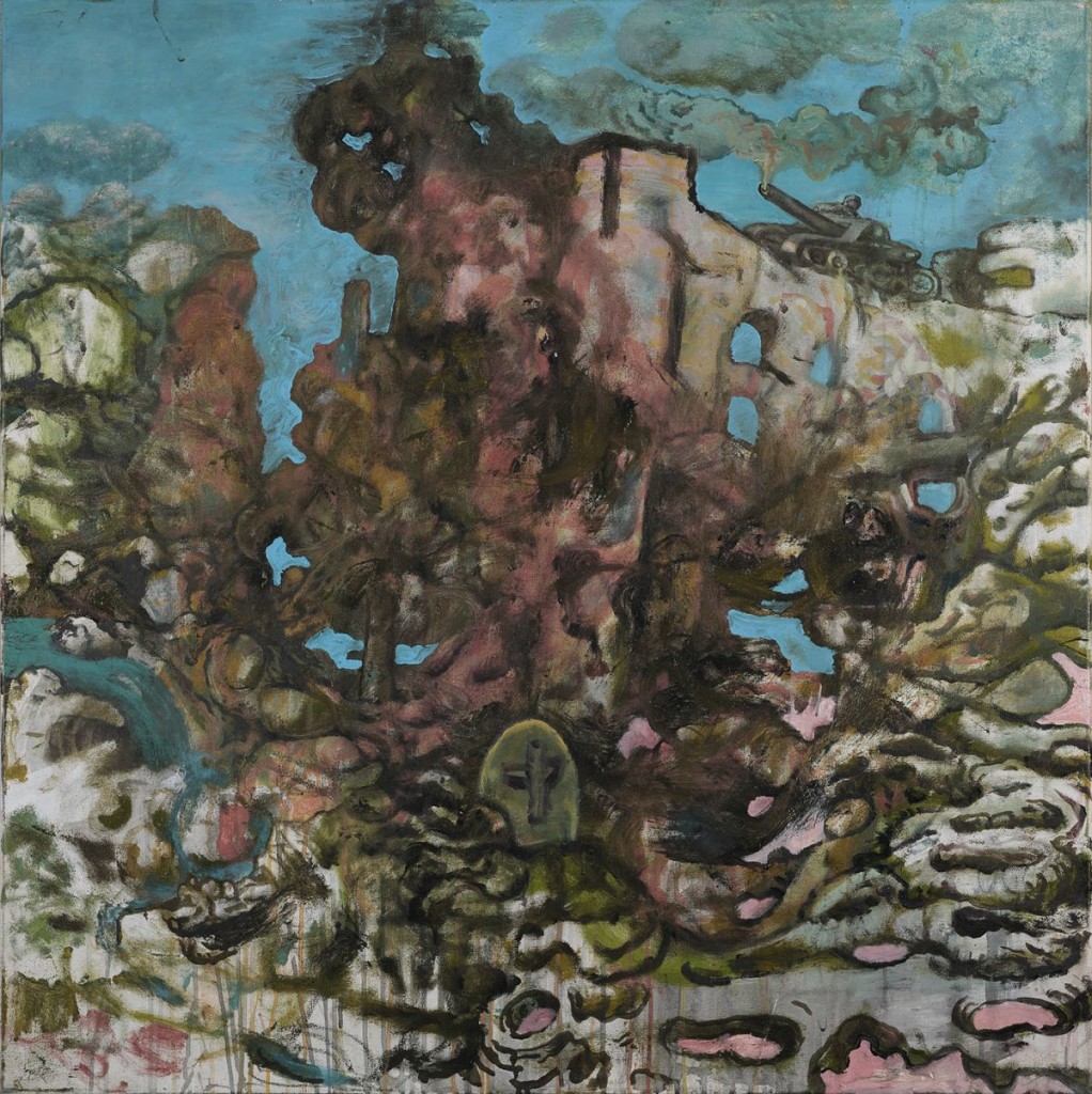 "DER BOVIST AM RANDE DER STADT II", 2015, Öl auf Leinwand