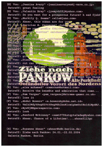 Umschlag "Ziehe nach Pankow" zur Ausstellung Susanne Ahner