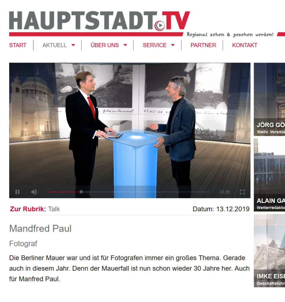 TV Interview mit Manfred Paul