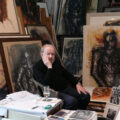 Lothar Böhme im Atelier in Berlin-Pankow